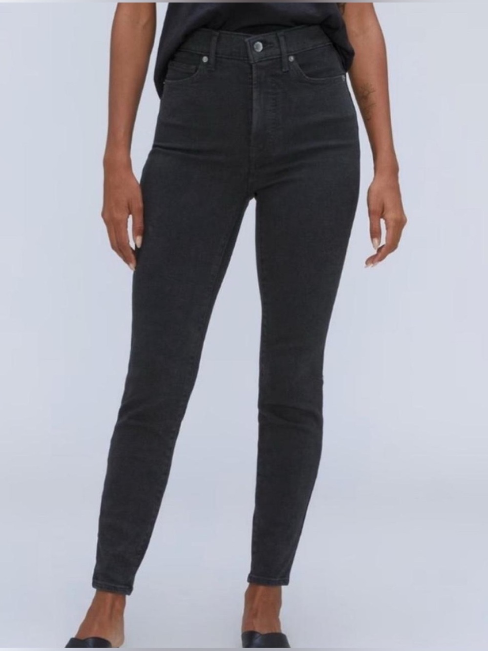 Everlane High Rise black skinny jeans size 28 regular
